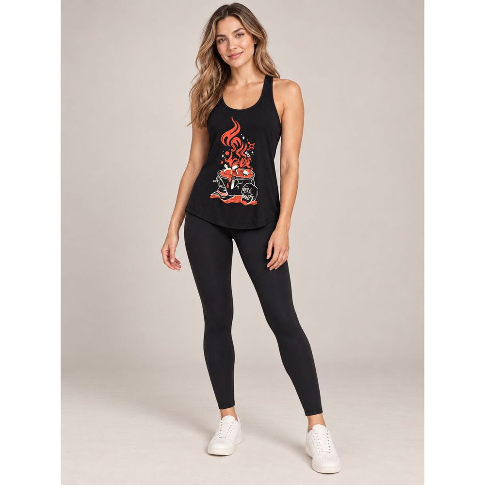 Orangetheory 2025 Hell Week Womens Medium Black Racerback Workout Tank